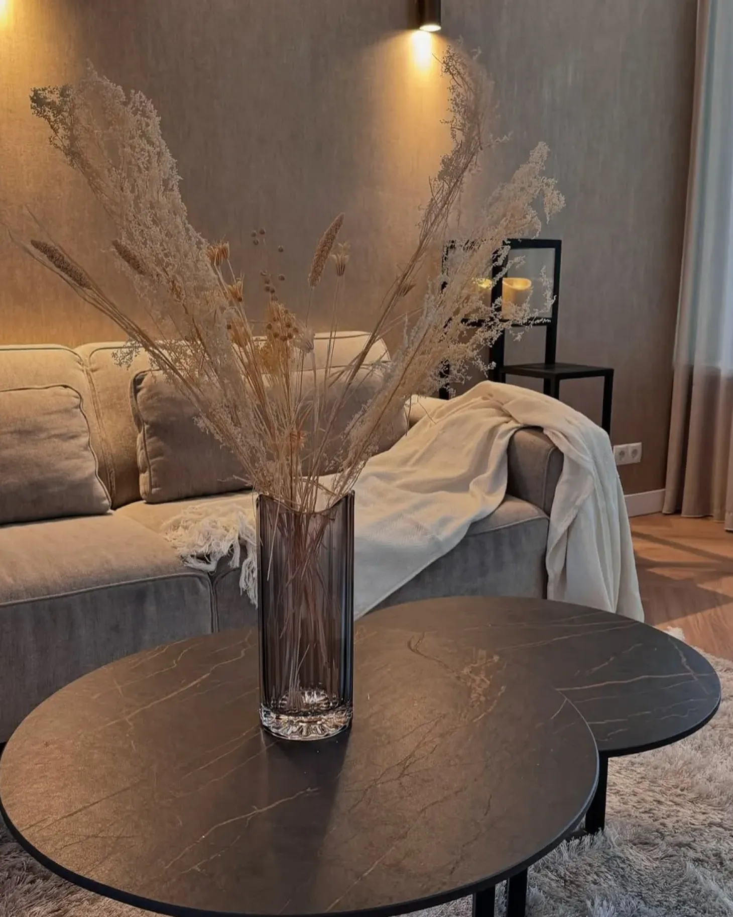 Bukiet suszonych kwiatów BRUNETE 65 cm Naturalny