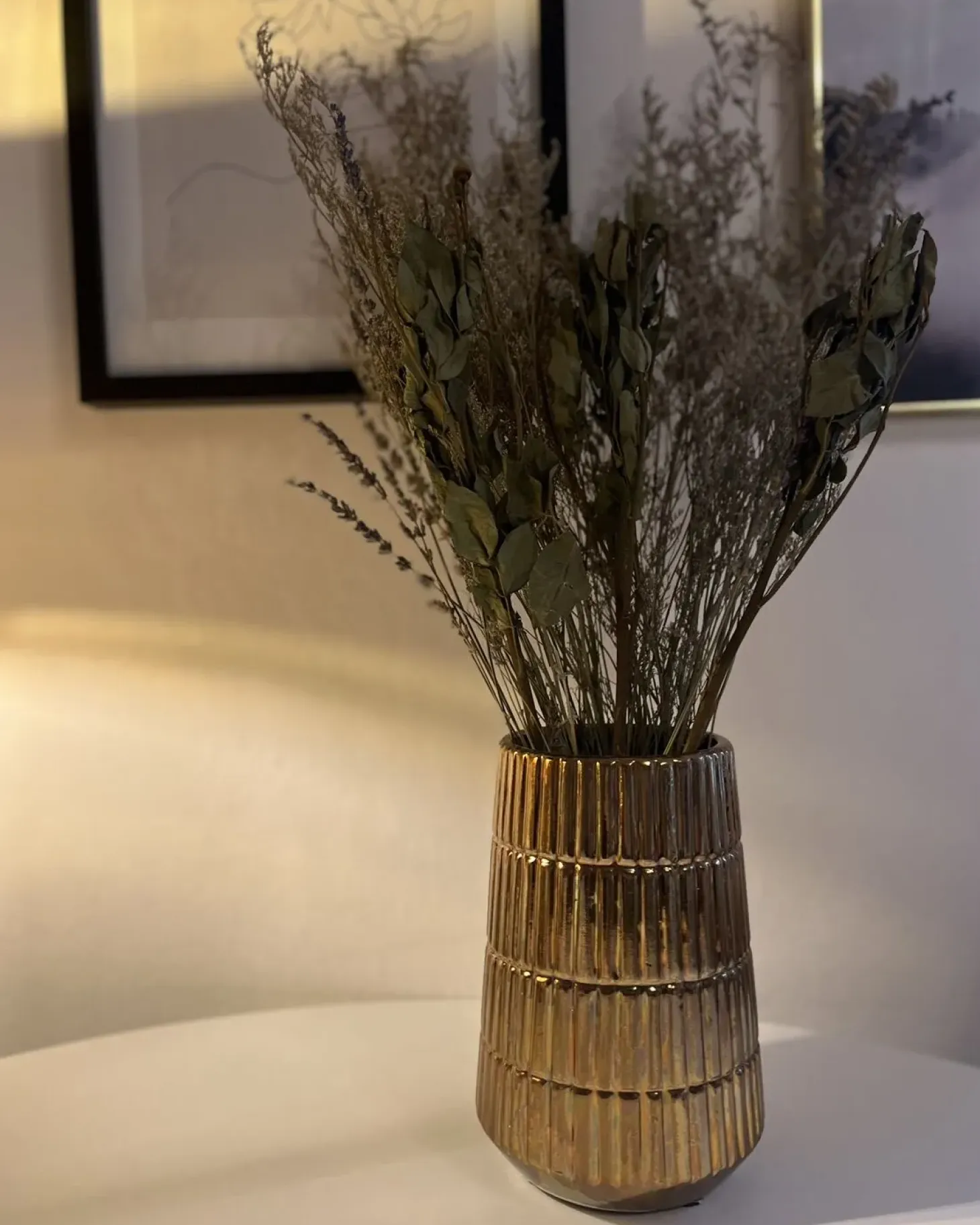Bukiet suszonych kwiatów NAWARRA 70 cm Naturalny