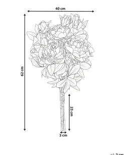 Bukiet sztucznych kwiatów COLARES 62 cm Różowy