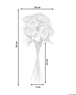 Bukiet sztucznych kwiatów LAPAS 55 cm Biały