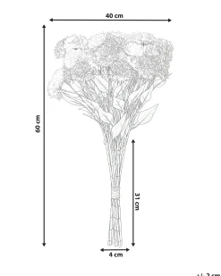 Bukiet sztucznych kwiatów SILVEIRA 60 cm Różowy