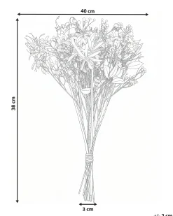 Bukiet sztucznych kwiatów VEIROS 38 cm Biały