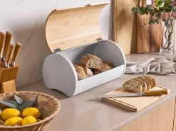 Chlebak SAVEUR Metal Jasnobrązowy