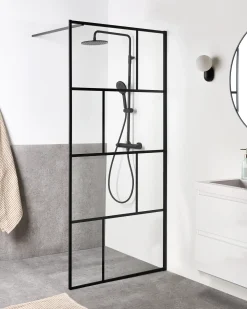 Outlet Ścianka prysznicowa TAPAJOS 90 x 195 cm Ścianki Prysznicowe I Parawany Nawannowe|Wszystkie Prysznice