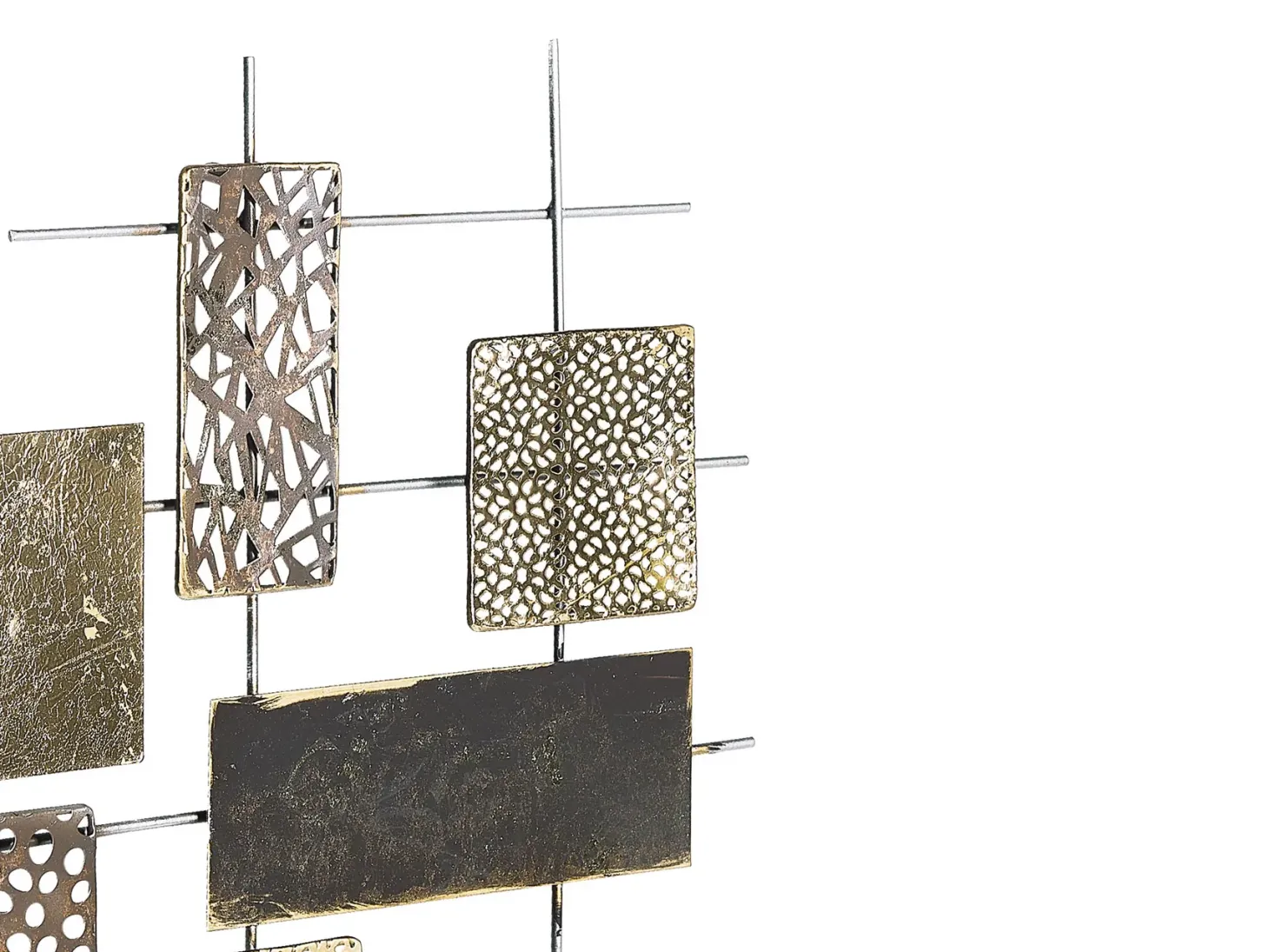 Dekoracja ścienna ASTATINE Metal 50 cm Złoty