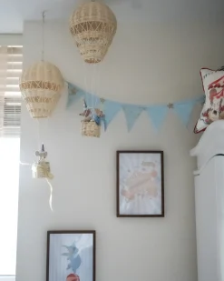 Dekoracja ścienna Balon BEMBA Rattan 60 cm Naturalny