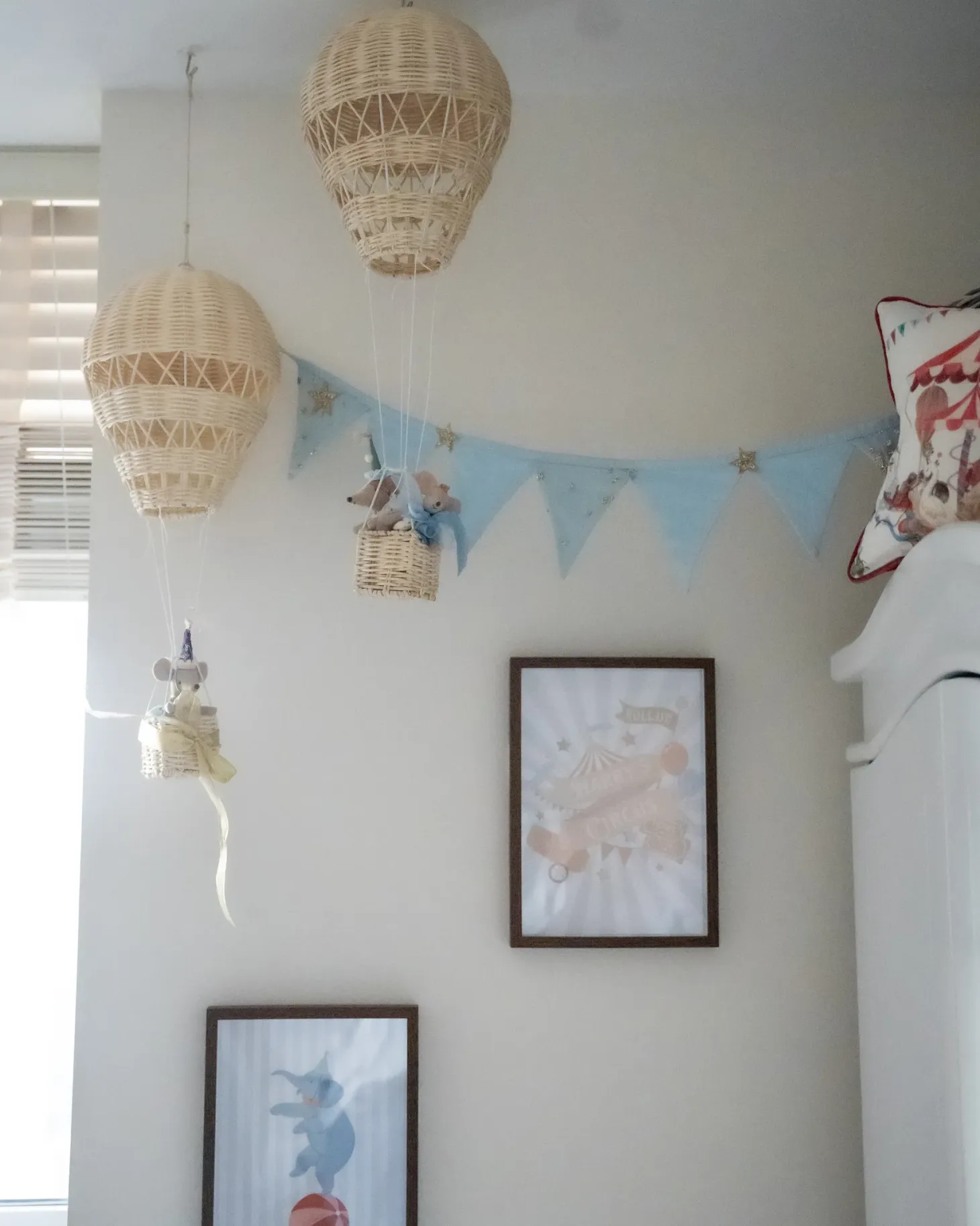 Dekoracja ścienna Balon BEMBA Rattan 60 cm Naturalny