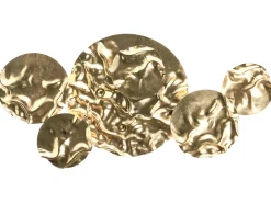 Dekoracja ścienna CALRY Metal 43 cm Złoty