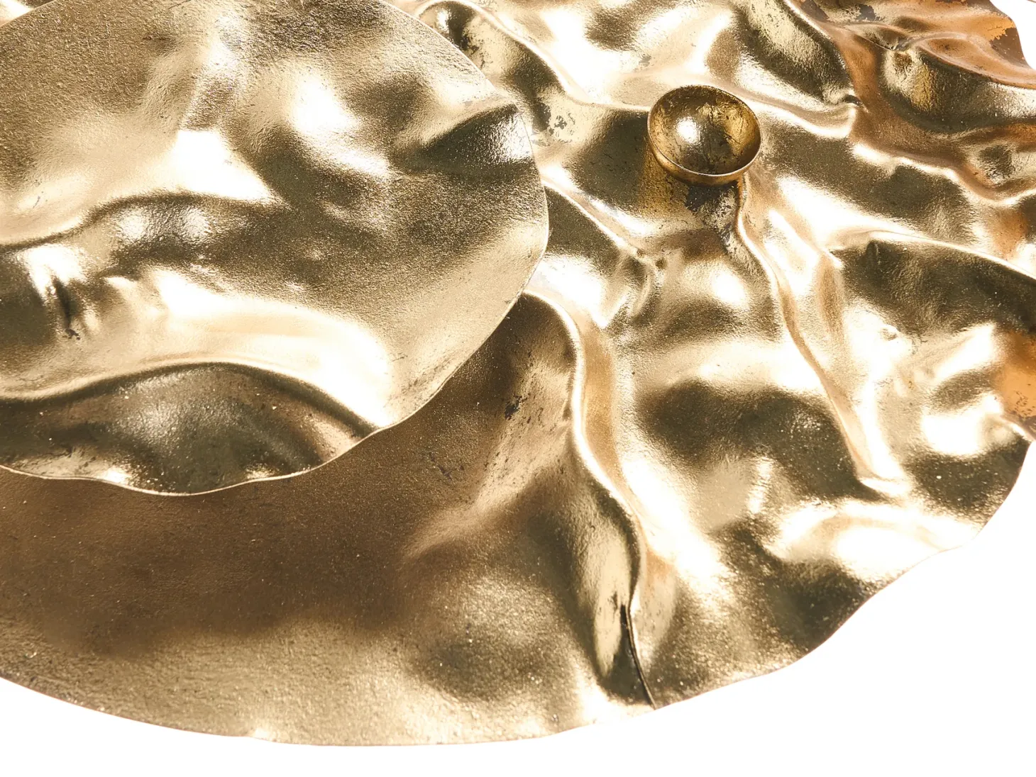 Dekoracja ścienna CALRY Metal 43 cm Złoty