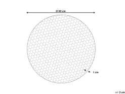 Dekoracja ścienna CAMARATE Metal 60 cm Złoty