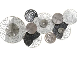 Dekoracja ścienna CESIUM Metal 58 cm Srebrny