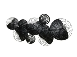 Dekoracja ścienna CESIUM Metal 58 cm Srebrny