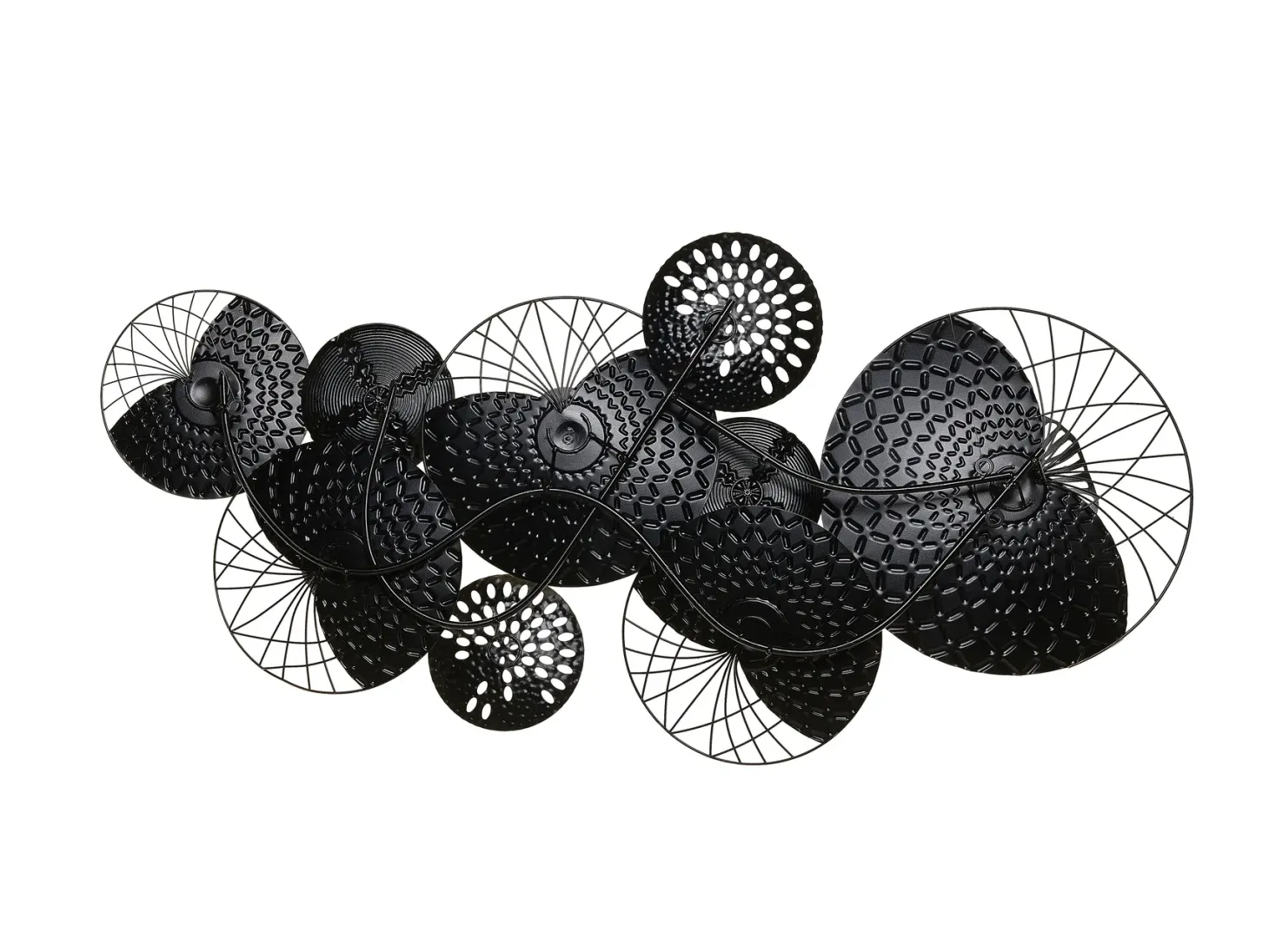 Dekoracja ścienna CESIUM Metal 58 cm Srebrny