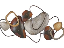 Dekoracja ścienna COBALT Metal 50 cm Brązowy