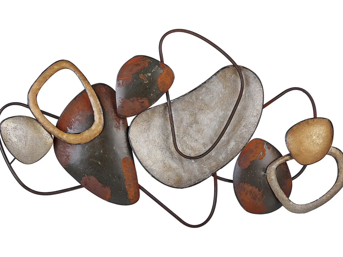 Dekoracja ścienna COBALT Metal 50 cm Brązowy