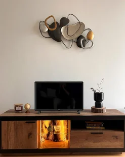 Dekoracja ścienna COBALT Metal 50 cm Brązowy