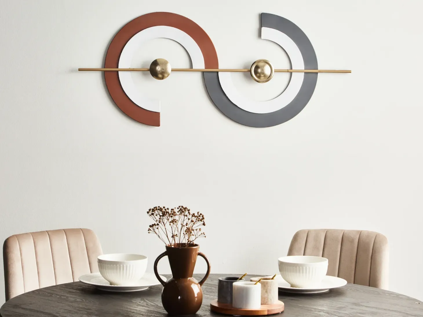 Dekoracja ścienna FARO Metal 42 cm Kolorowy