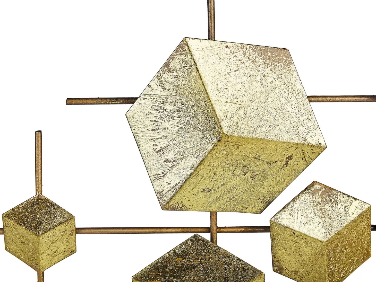Dekoracja ścienna FLEROVIUM Metal 45 cm Złoty