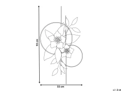 Dekoracja ścienna Kwiat BERKELIUM Metal 93 cm Kolorowy