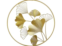 Dekoracja ścienna Kwiat BISMUTH Metal 45 cm Złoty