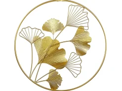 Dekoracja ścienna Kwiat BISMUTH Metal 45 cm Złoty
