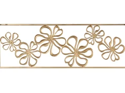 Dekoracja ścienna Kwiat CERIUM Metal 31 cm Złoty