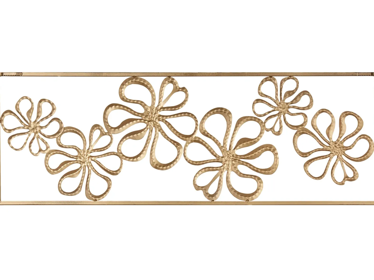 Dekoracja ścienna Kwiat CERIUM Metal 31 cm Złoty