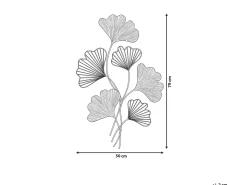Dekoracja ścienna Kwiat INDIUM Metal 79 cm Złoty
