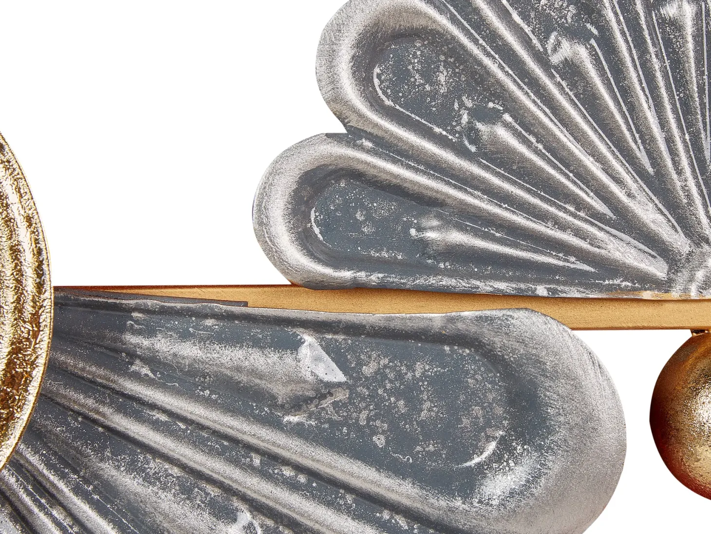 Dekoracja ścienna Kwiat PROMETHIUM Metal 51 cm Złoty