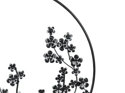 Dekoracja ścienna Kwiat STRONTIUM Metal 70 cm Czarny