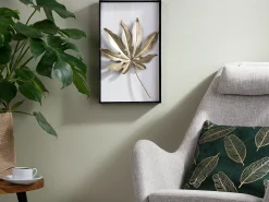 Dekoracja ścienna Liść CURIUM Metal 50 cm Kolorowy