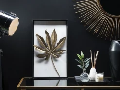Dekoracja ścienna Liść CURIUM Metal 50 cm Kolorowy
