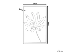 Dekoracja ścienna Liść CURIUM Metal 50 cm Kolorowy