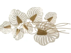 Dekoracja ścienna Liść HOLMIUM Metal 50 cm Purpurowy