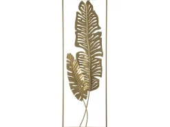 Dekoracja ścienna Liść PALLADIUM Metal 90 cm Złoty