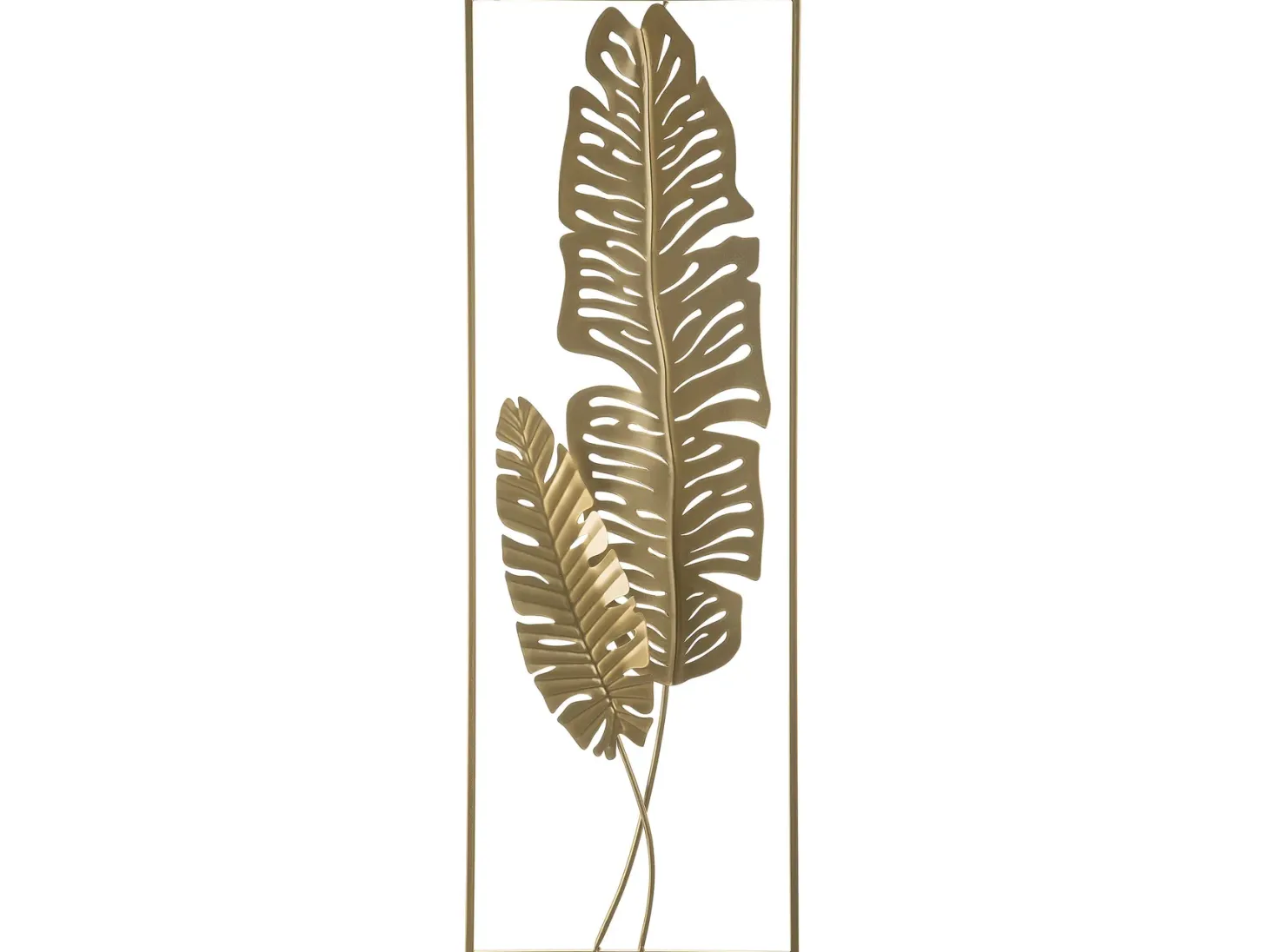 Dekoracja ścienna Liść PALLADIUM Metal 90 cm Złoty