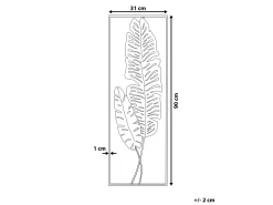 Dekoracja ścienna Liść PALLADIUM Metal 90 cm Złoty