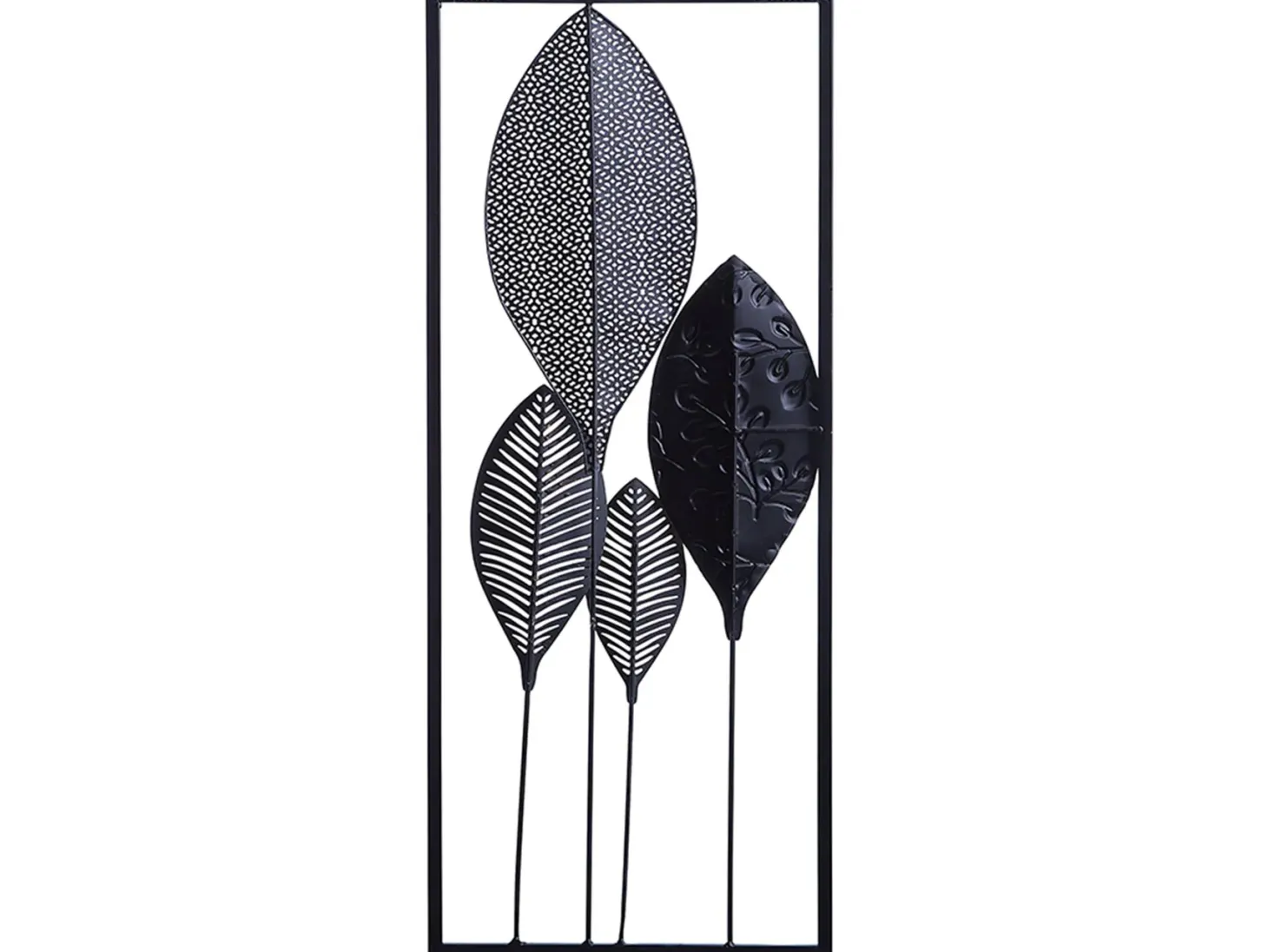 Dekoracja ścienna Liść PLATINUM Metal 75 cm Kolorowy