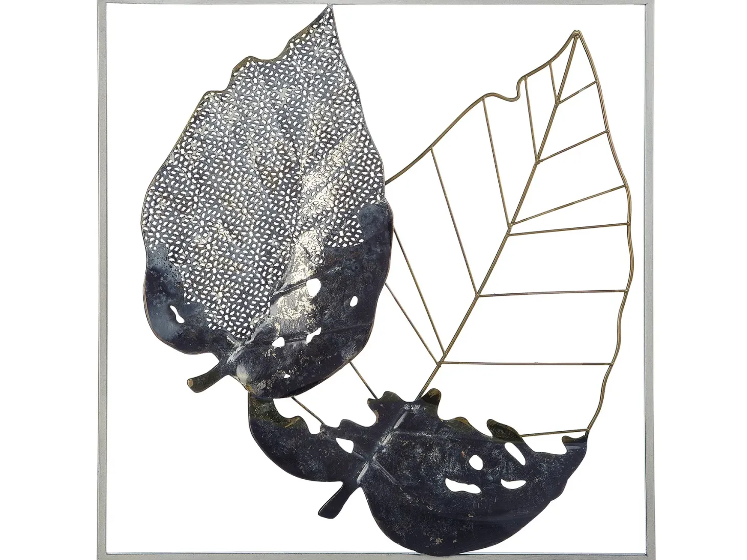 Dekoracja ścienna Liść RHENIUM Metal 50 cm Kolorowy