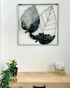 Dekoracja ścienna Liść RHENIUM Metal 50 cm Kolorowy