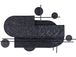 Dekoracja ścienna LUTETIUM Metal 55 cm Czarny