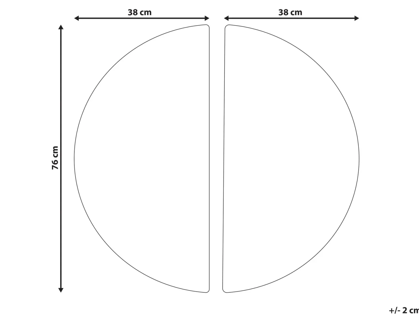 Dekoracja ścienna MANDAU Szkło 76 cm Czarny