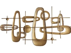 Dekoracja ścienna MANGANESE Metal 50 cm Złoty