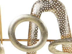 Dekoracja ścienna MANGANESE Metal 50 cm Złoty