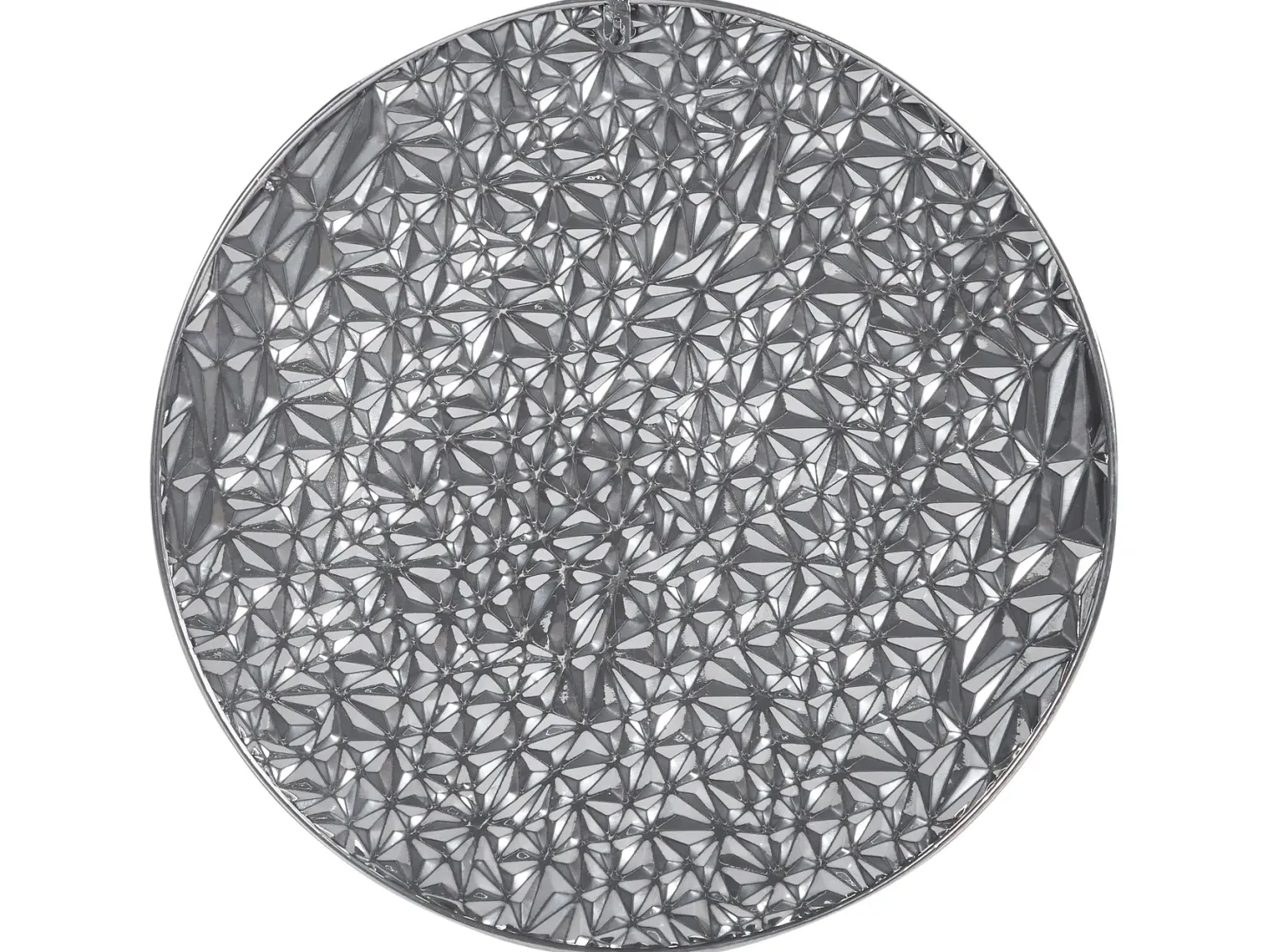 Dekoracja ścienna MOSCAVIDE Metal 60 cm Srebrny