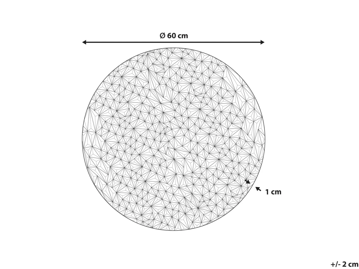 Dekoracja ścienna MOSCAVIDE Metal 60 cm Srebrny