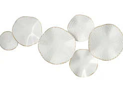 Dekoracja ścienna NEODYNIUM Metal 47 cm Biały