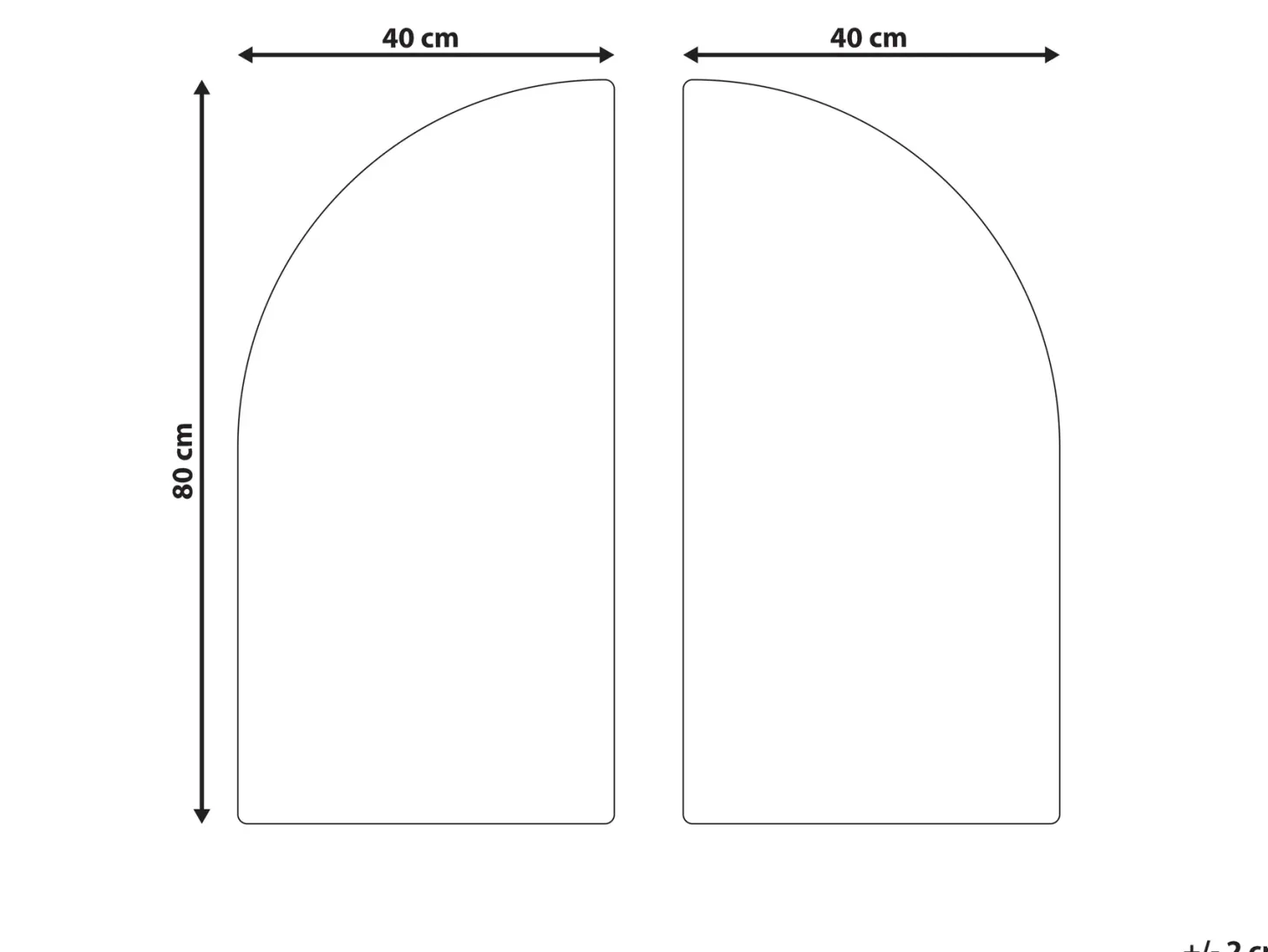 Dekoracja ścienna OGAN 80 cm Czarny