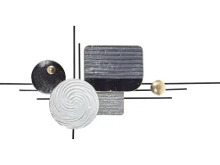 Dekoracja ścienna OVAR Metal 50 cm Szary