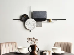 Dekoracja ścienna OVAR Metal 50 cm Szary